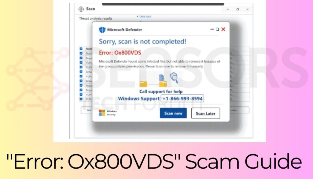 Fejl Ox800VDS Scam Guide Error Ox800VDS Scam Guide