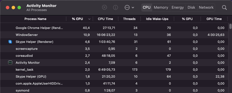 Mac Problem 1 - performance problems