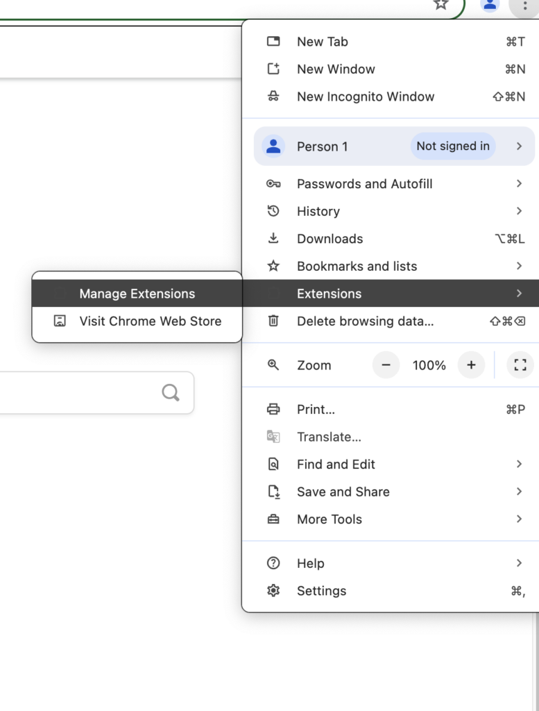 Google Chrome Extensions