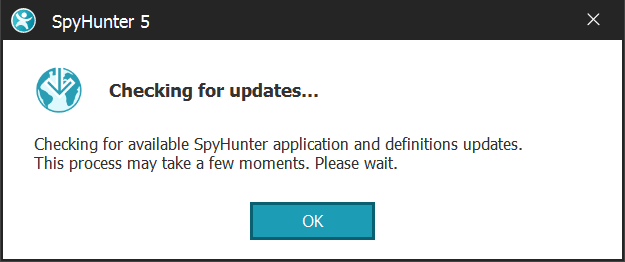 SpyHunter 5 Scan Step 1